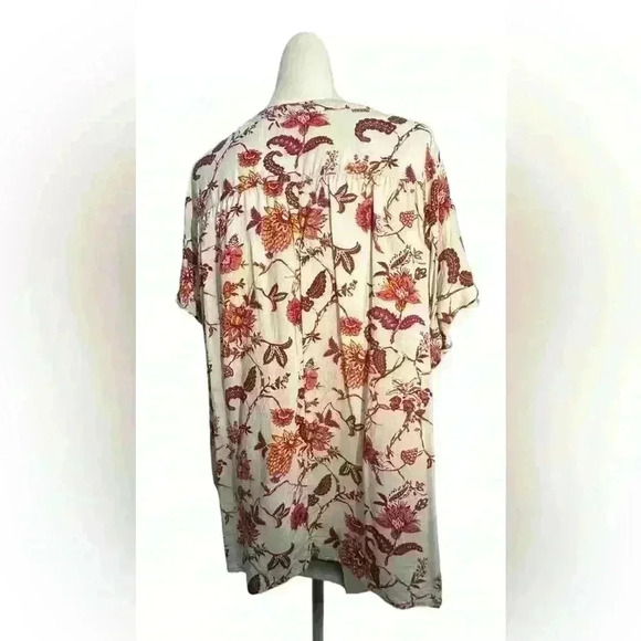 Caslon Casual Blouse w/ tie neckline Size 1X - Picture 3 of 7